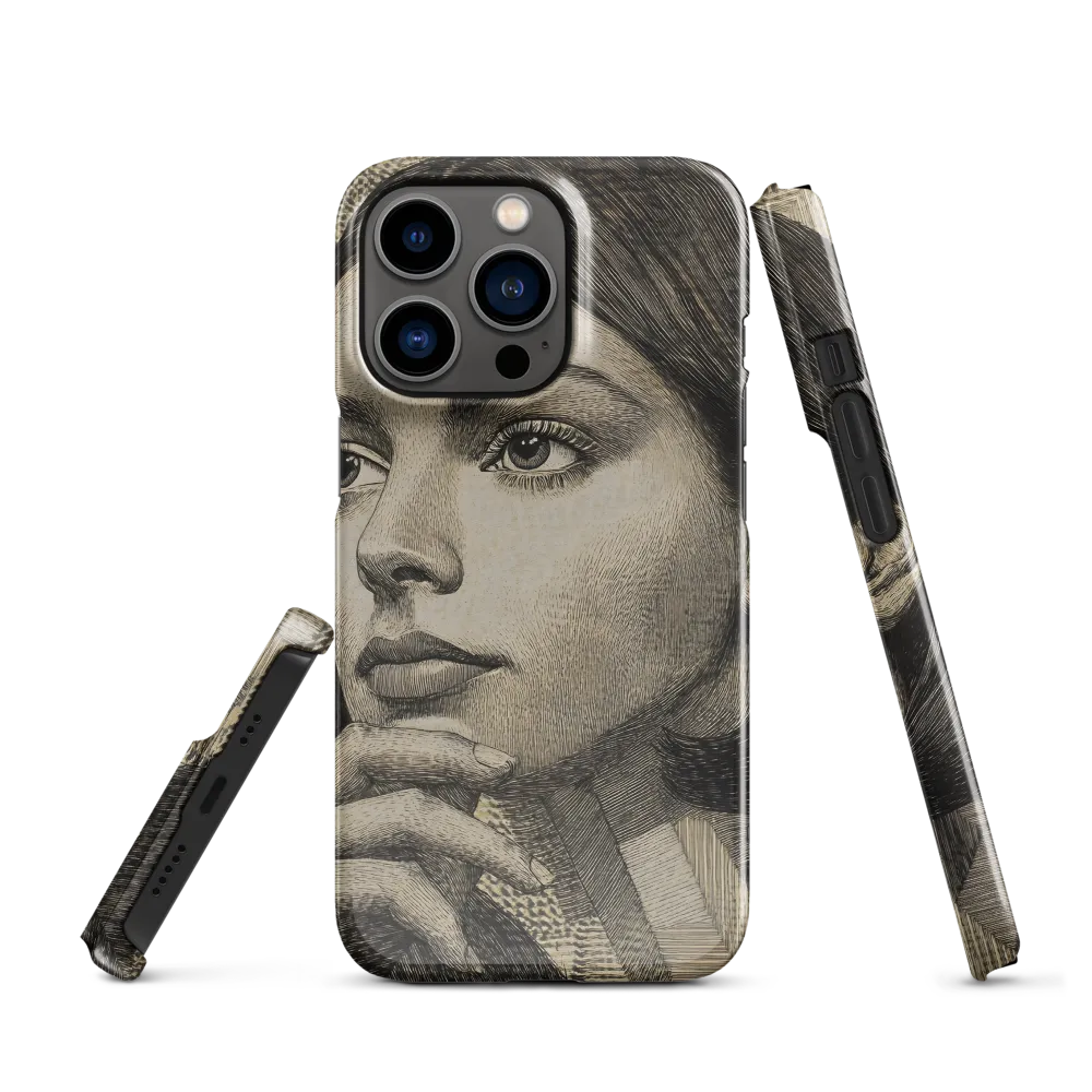 Contemplative Reflection | Phone Case |  13 Pro | Snap Case | Glossy