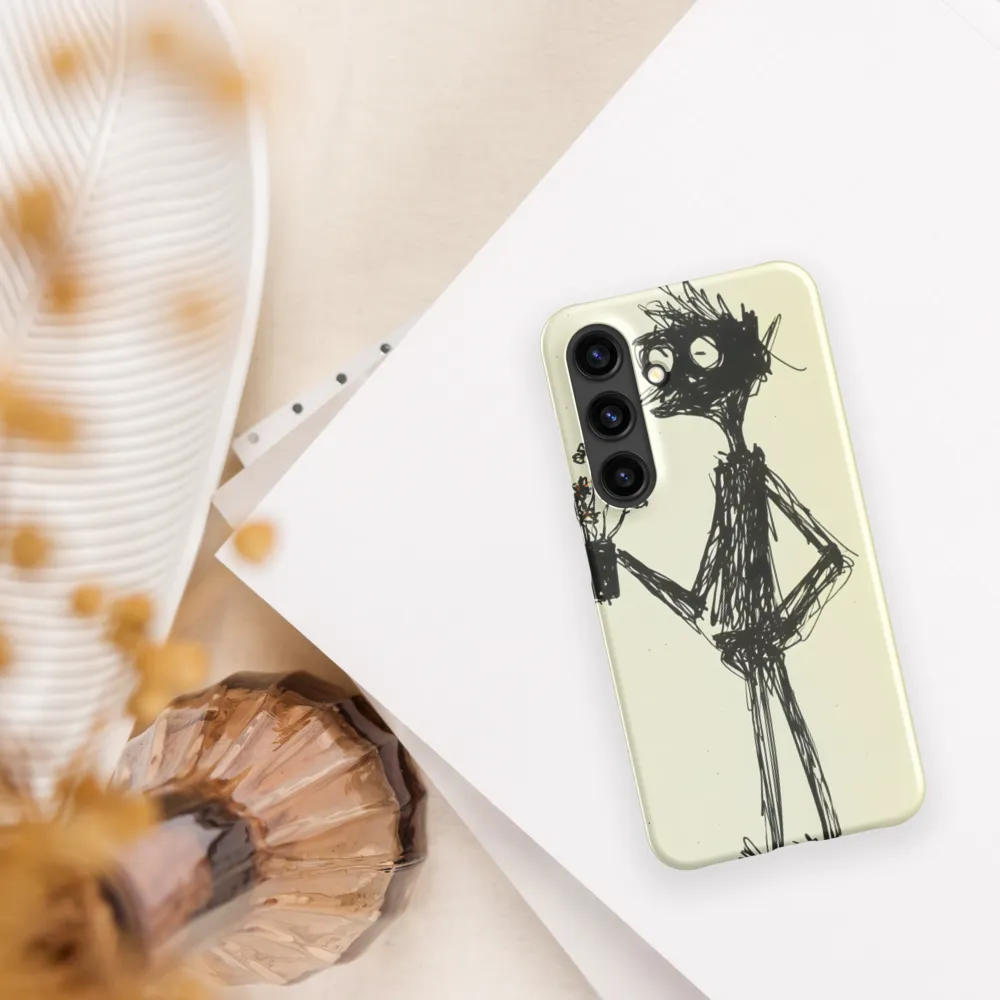 Whimsical Figure with Flowers