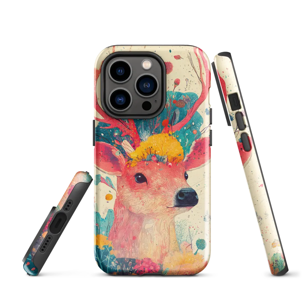 Whimsical Harmony: A Deer in Bloom