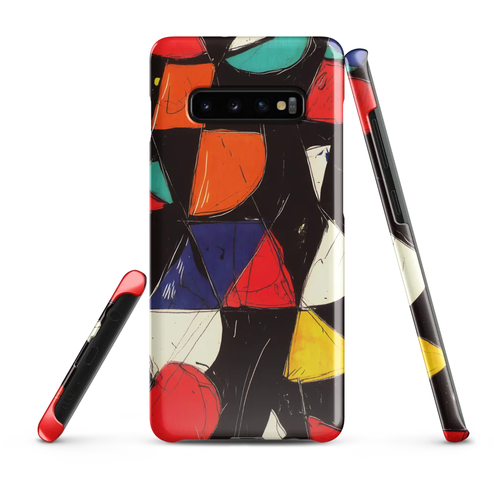 Vibrant Geometric Symphony | Phone Case |  S10 Plus | Snap Case | Glossy