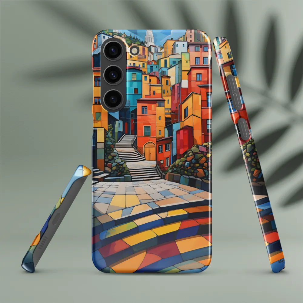 Vibrant Village: A Cubist Journey