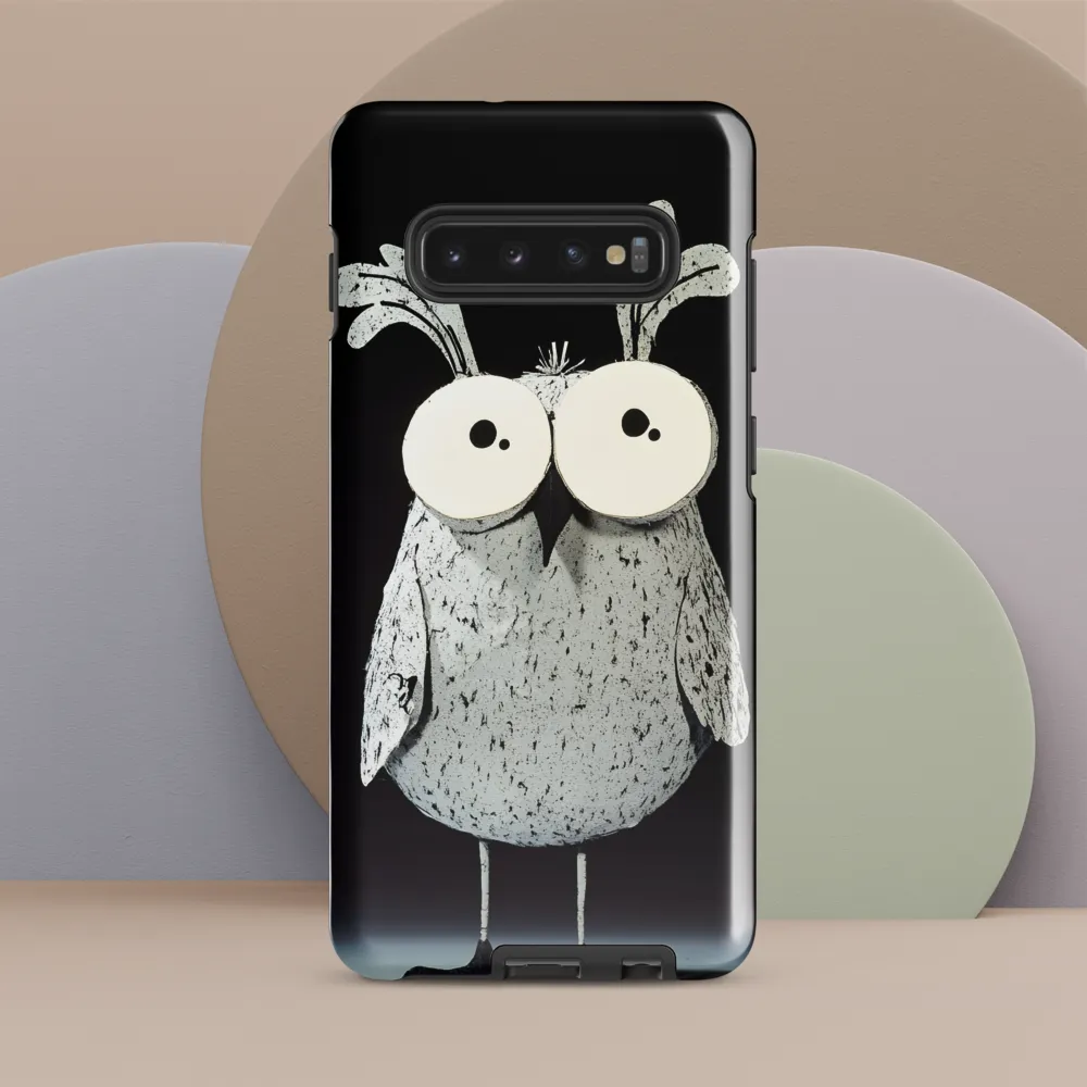 Whimsical Owl in Paper Cutout | Phone Case |  S10 Plus | Tough Case | Glossy