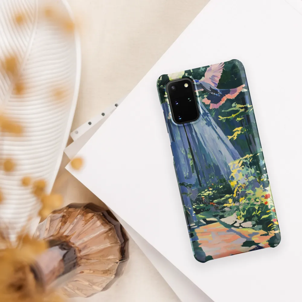 Flight of Light: A Serene Forest | Phone Case |  S20 Plus | Snap Case | Matte