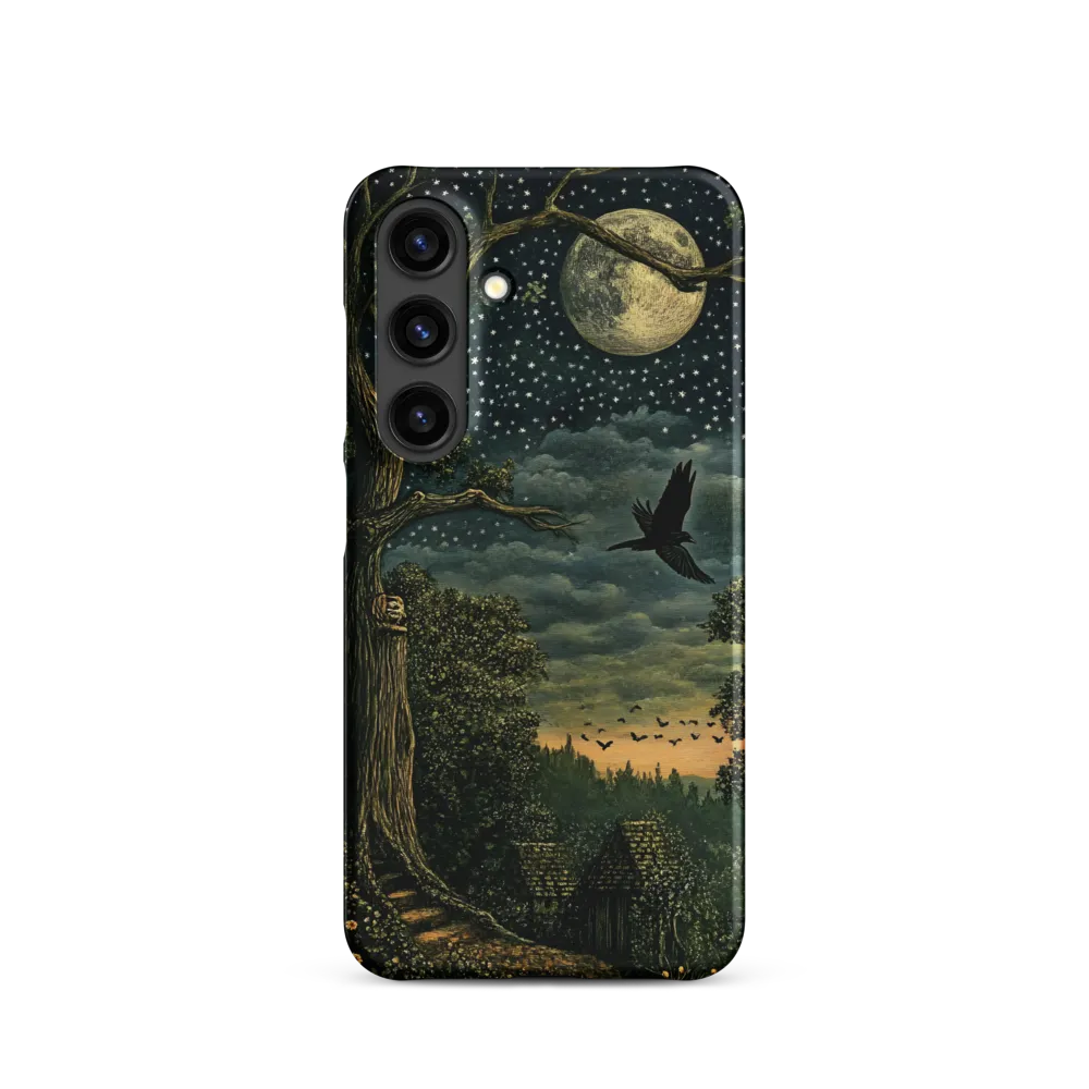 Mystical Nightscape Under the Full Moon | Phone Case |  S24 | Snap Case | Matte