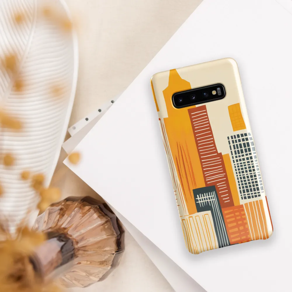 Urban Melodies: A Modern Cityscape | Phone Case |  S10 Plus | Snap Case | Glossy