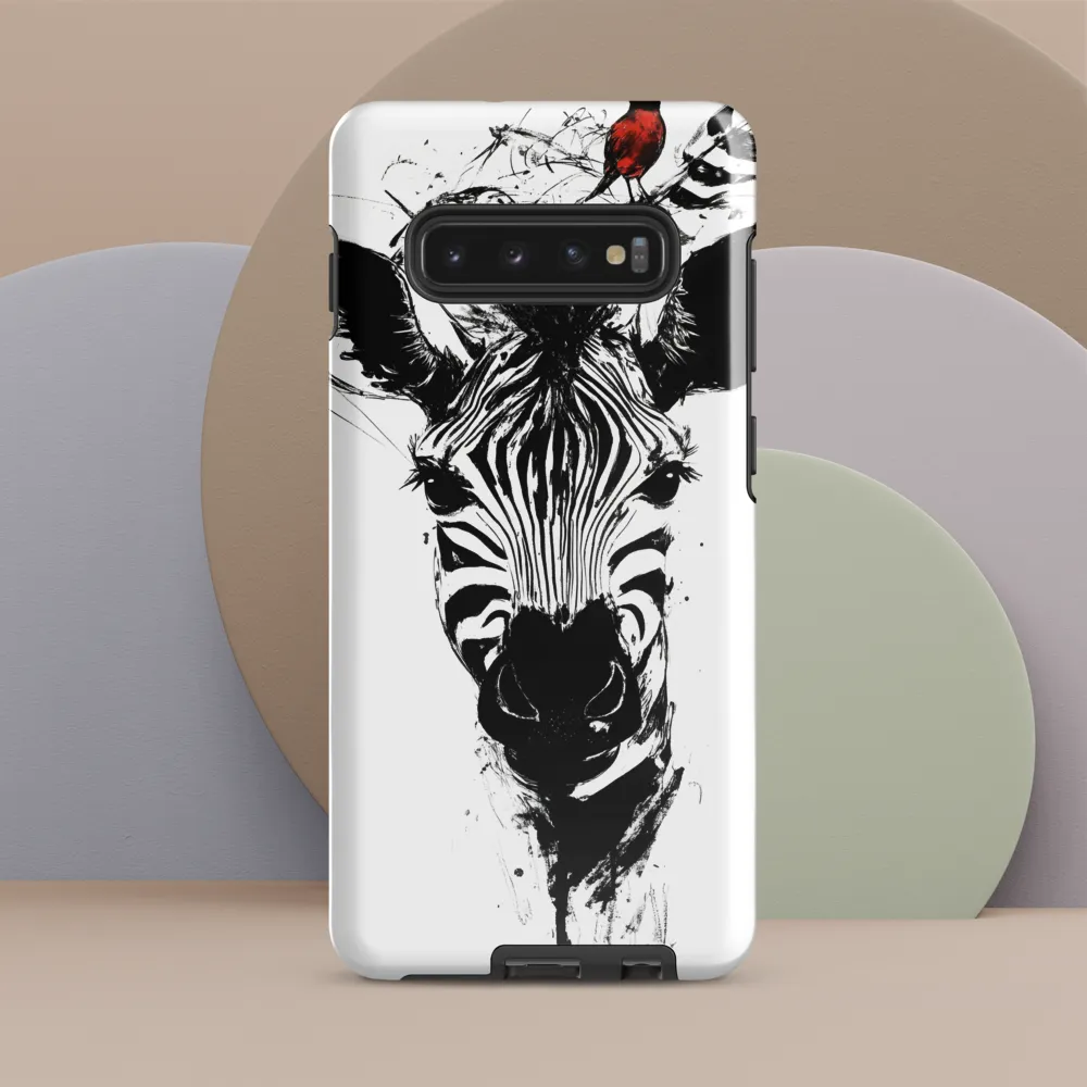 Majestic Stripes and Feathered Companions | Phone Case |  S10 Plus | Tough Case | Glossy