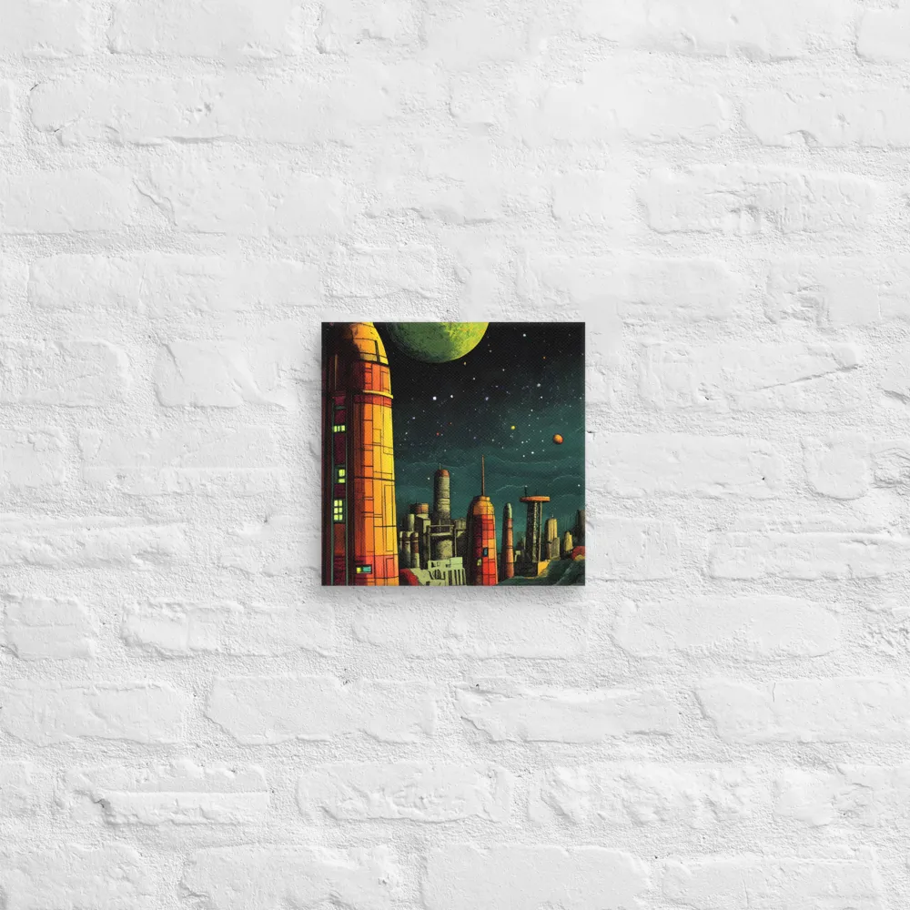 Cosmic Cityscape | Canvas | 10″×10″