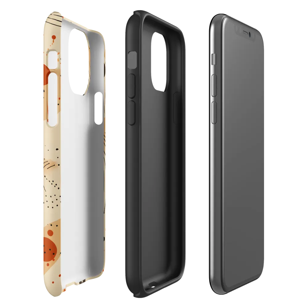 Playful Patterns in Earth Tones | Phone Case |  11 Pro | Tough Case | Matte