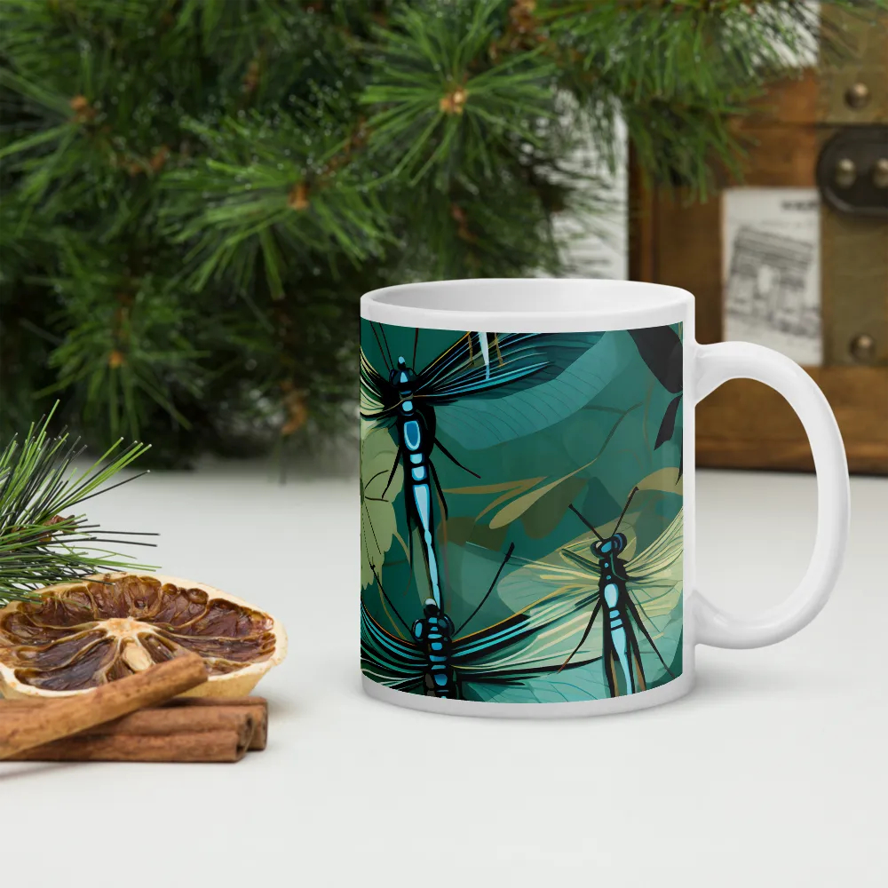 Whispers of Nature: Dragonflies in Harmony | Mugs | Multiple Sizes & Colors