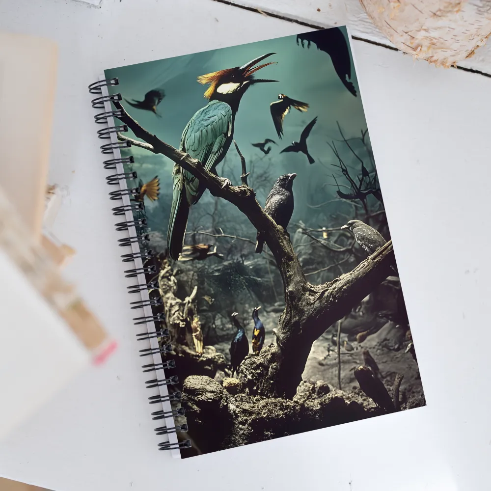 Whispers of the Avian Realm | Spiral Notebook