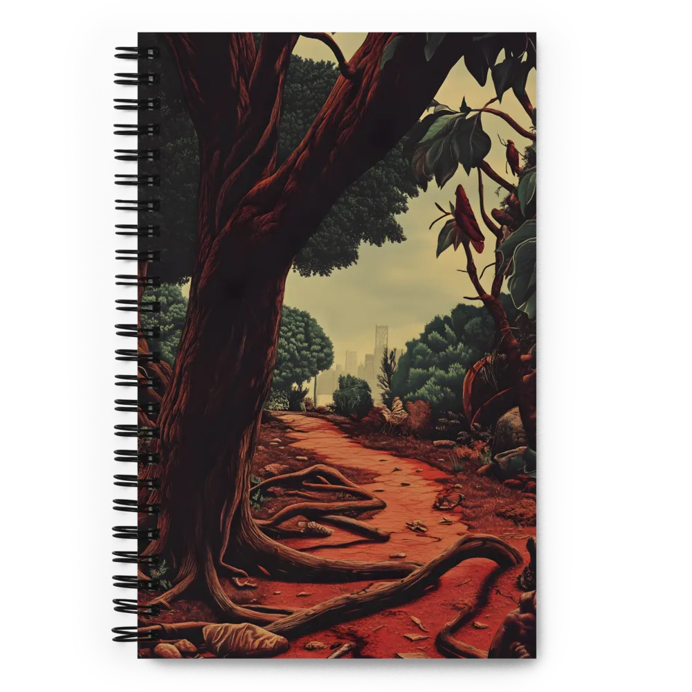 Pathway Through the Enchanted Grove | Spiral Notebook