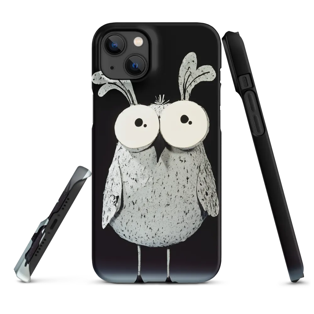 Whimsical Owl in Paper Cutout | Phone Case |  14 Plus | Snap Case | Matte