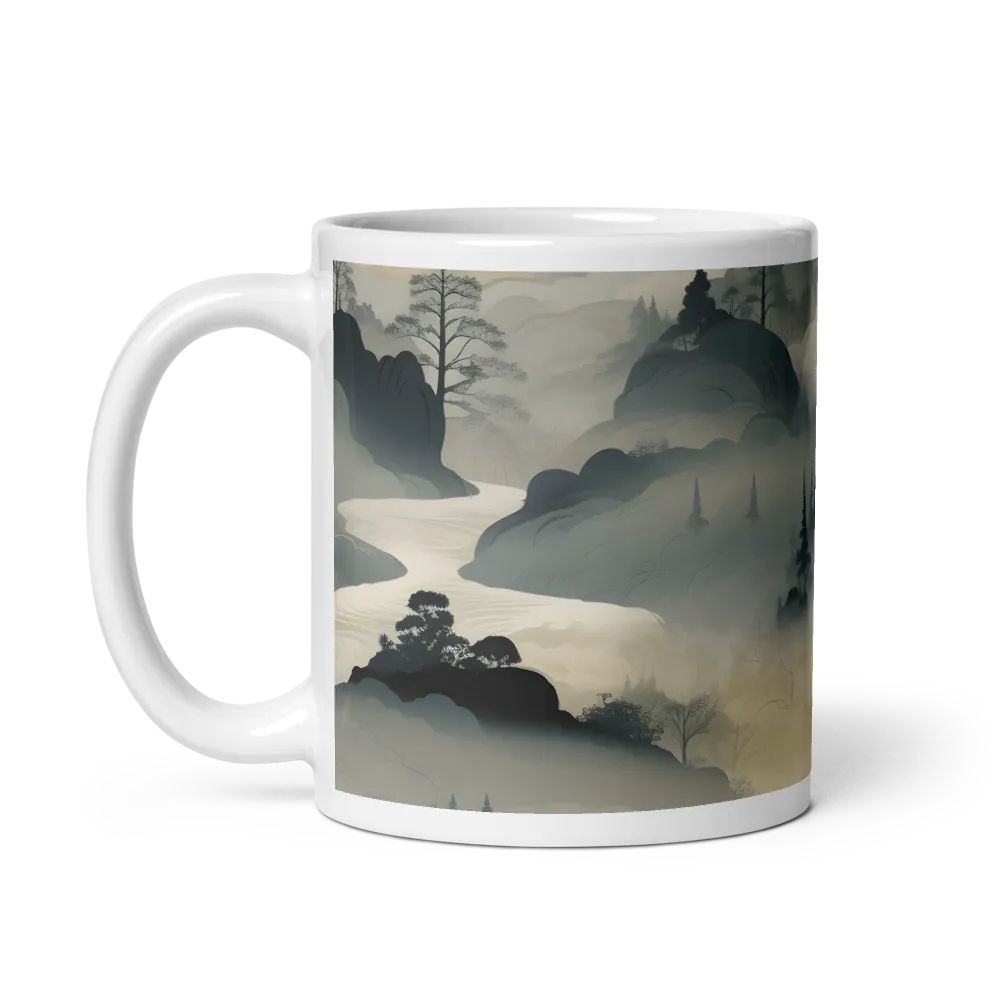 Whispers of the Misty Landscape | Mug with White inside | 11 oz