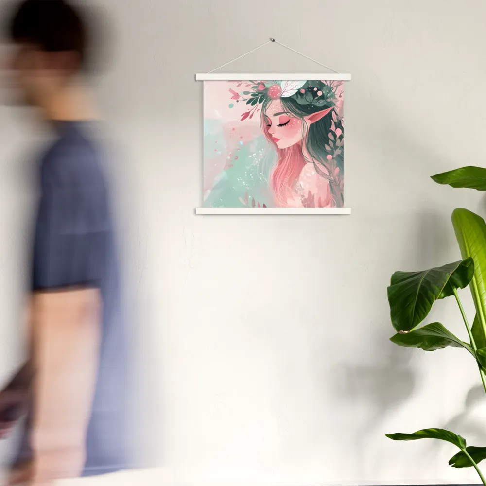 Whispers of Nature | Poster With White Wood Hanger | 18″×18″