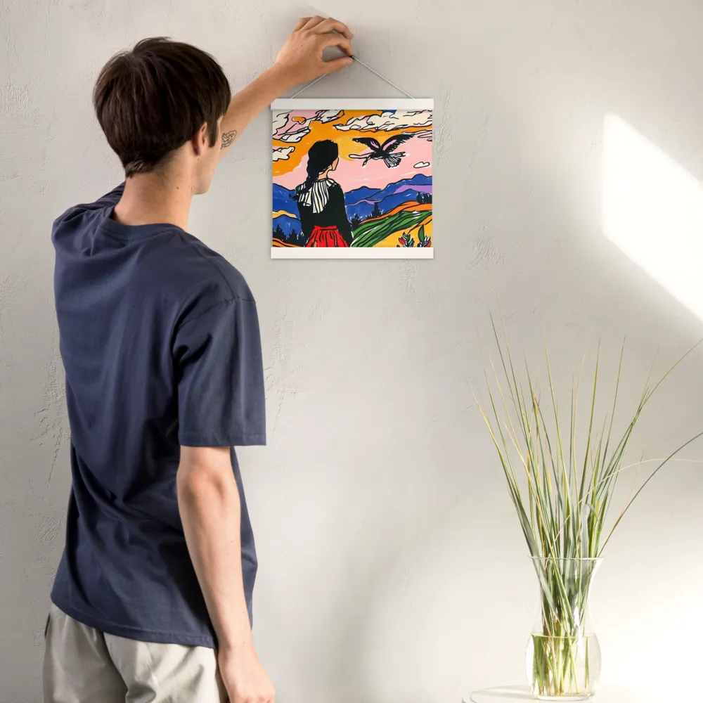 A Journey into Freedom | Poster With White Wood Hanger | 12″×12″
