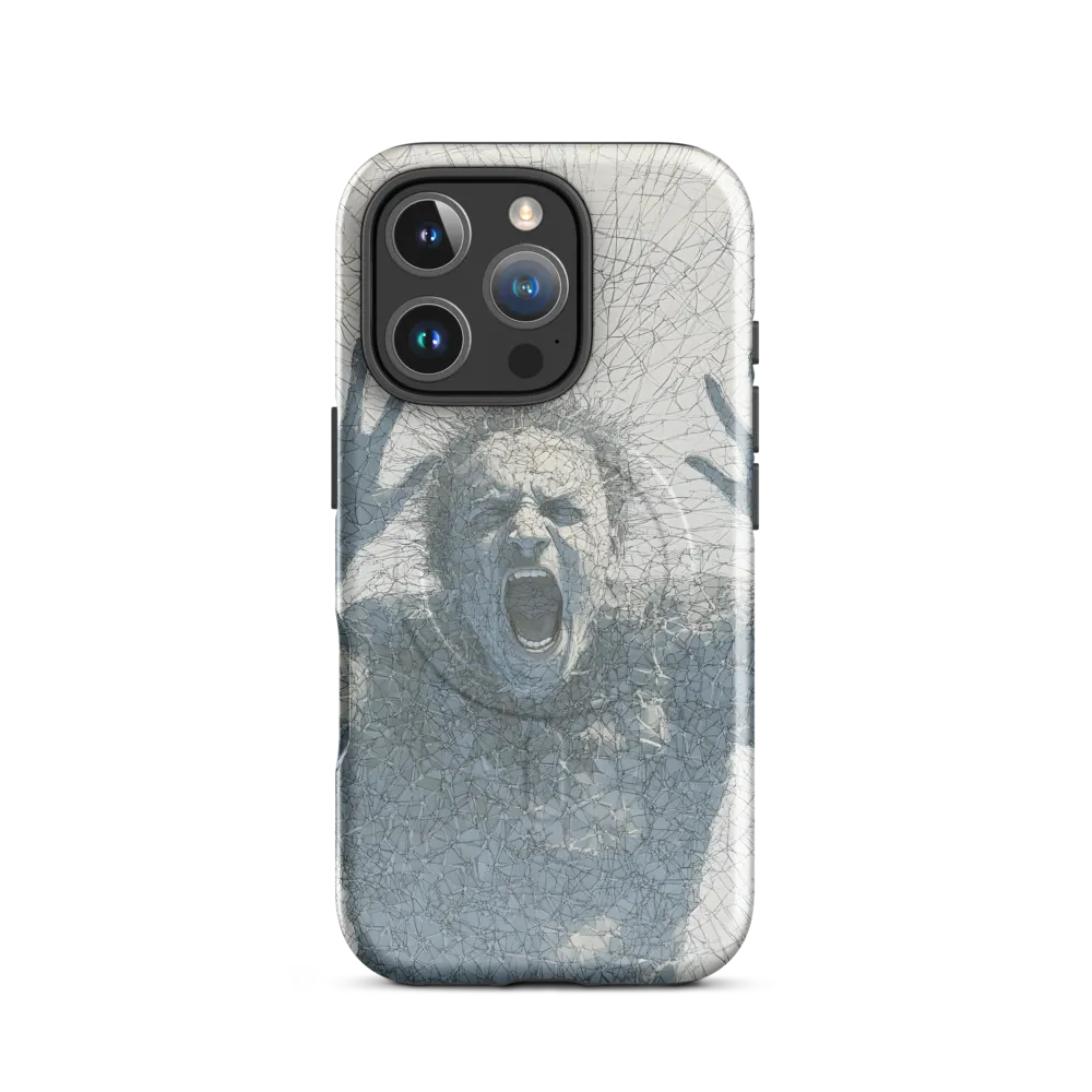 Breaking Free: An Expression of Anguish | Phone Case |  16 Pro | MagSafe® Tough Case | Glossy