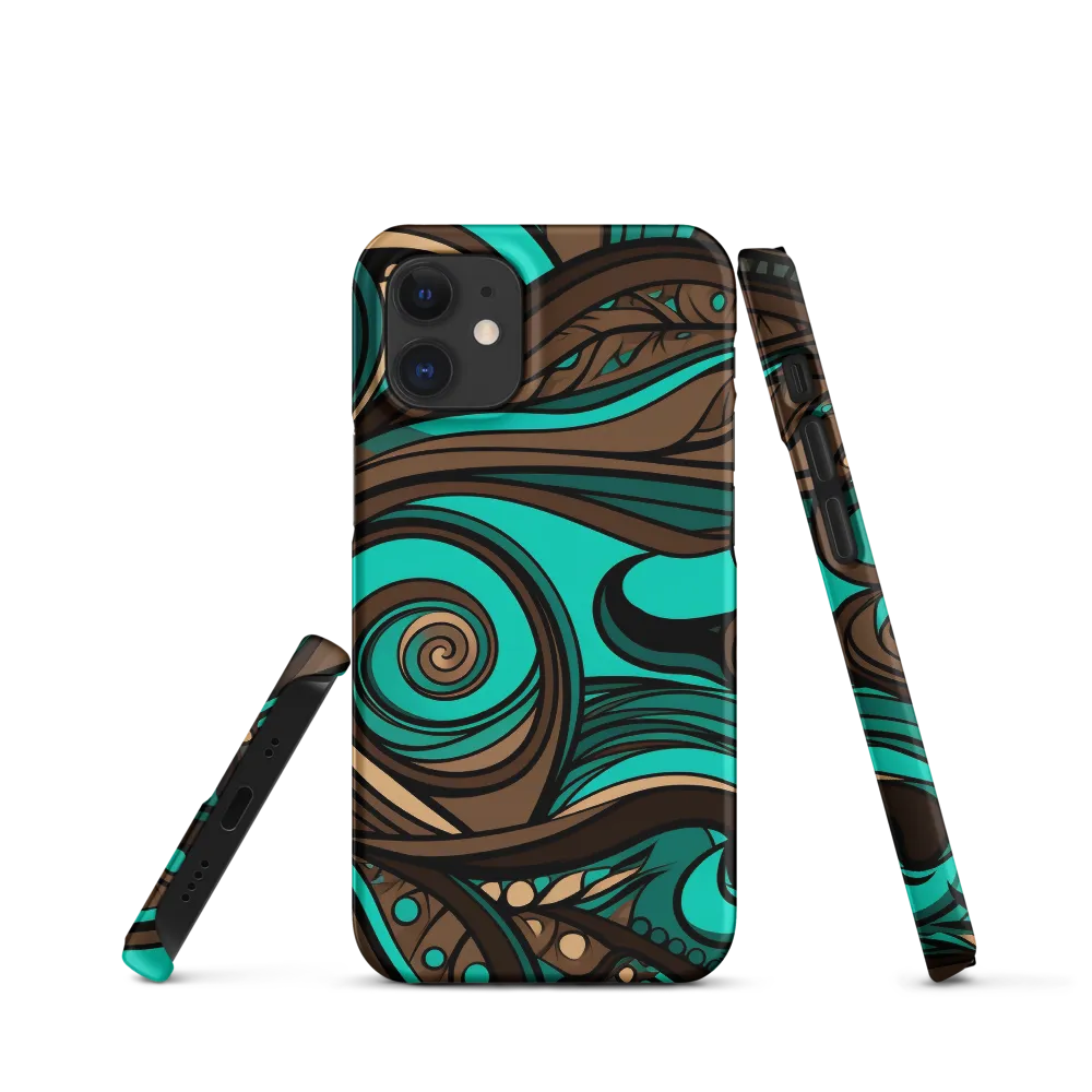 Fluctuating Currents | Phone Case |  12 Mini | Snap Case | Matte