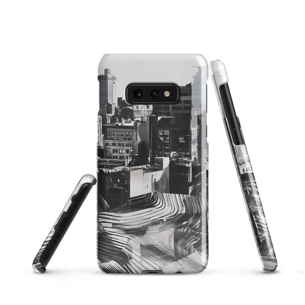 Urban Rhythm in Black and White | Phone Case |  S10e | Snap Case | Glossy