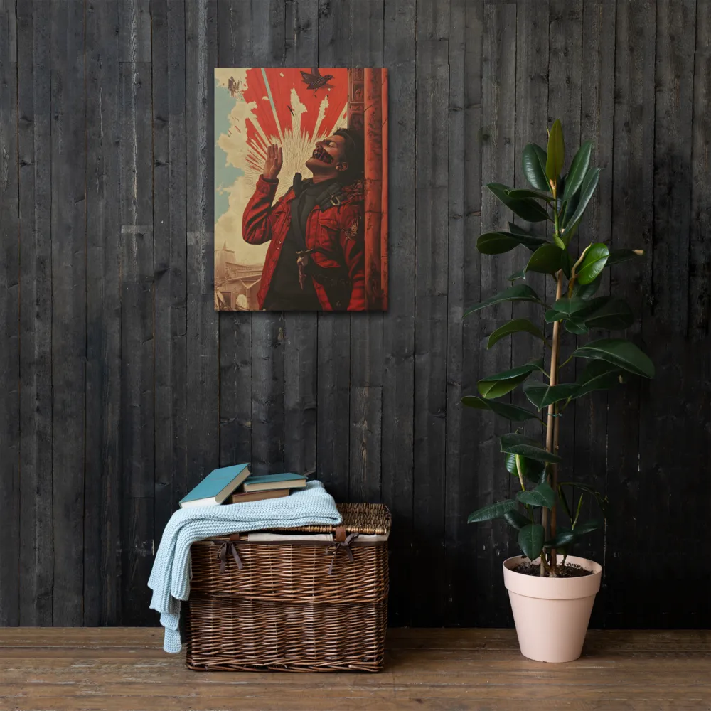 Defiant Echoes of Ruin | Thin Canvas | 20″×28″