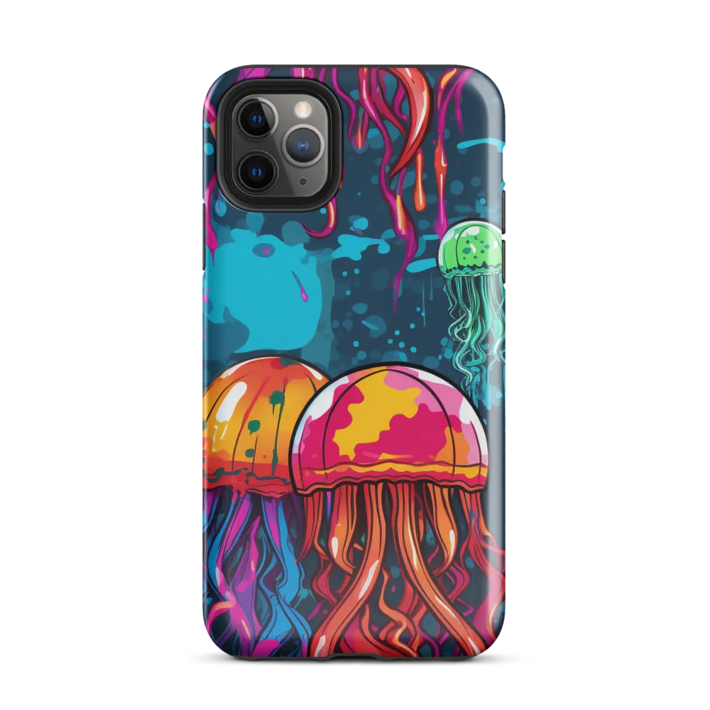 Underwater Symphony of Jellyfish | Phone Case |  11 Pro Max | Tough Case | Glossy