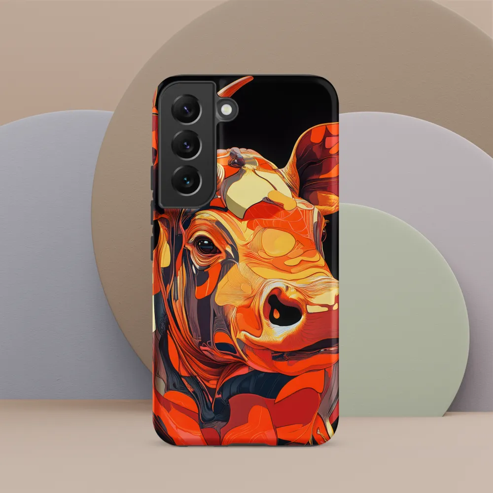 Modern Serenade: The Vibrant Cow