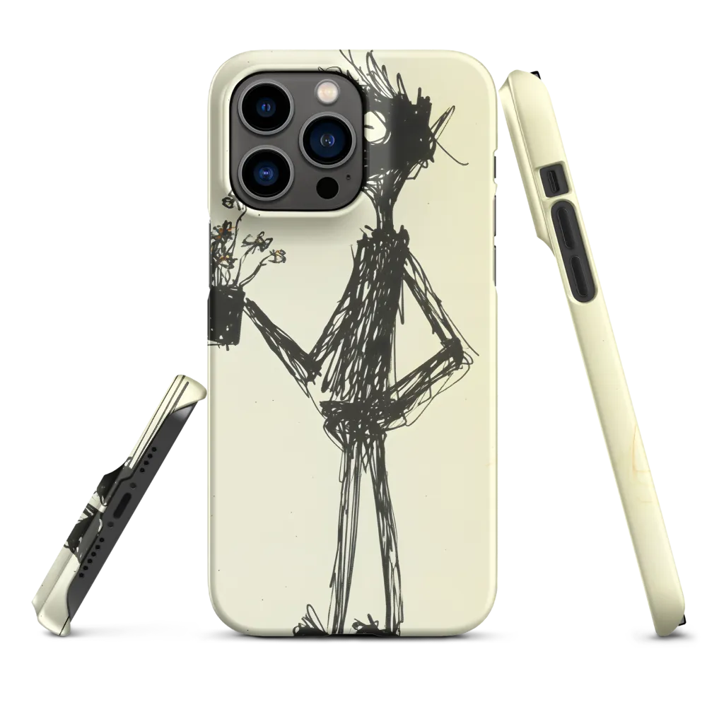 Whimsical Figure with Flowers