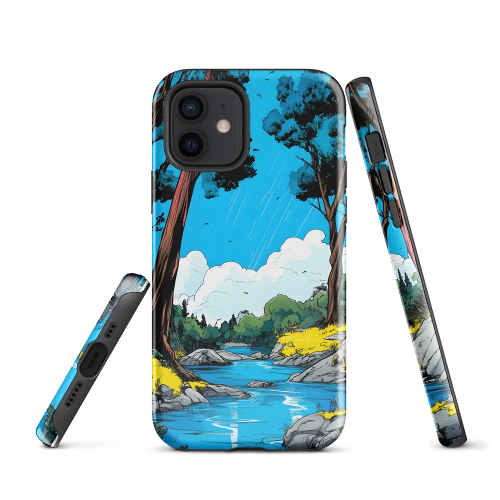 Tranquil River in a Comic Landscape