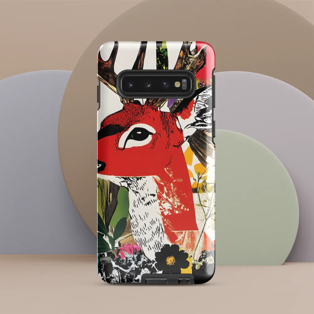 Vibrant Harmony: The Deer in Nature | Phone Case |  S10 | Tough Case | Glossy