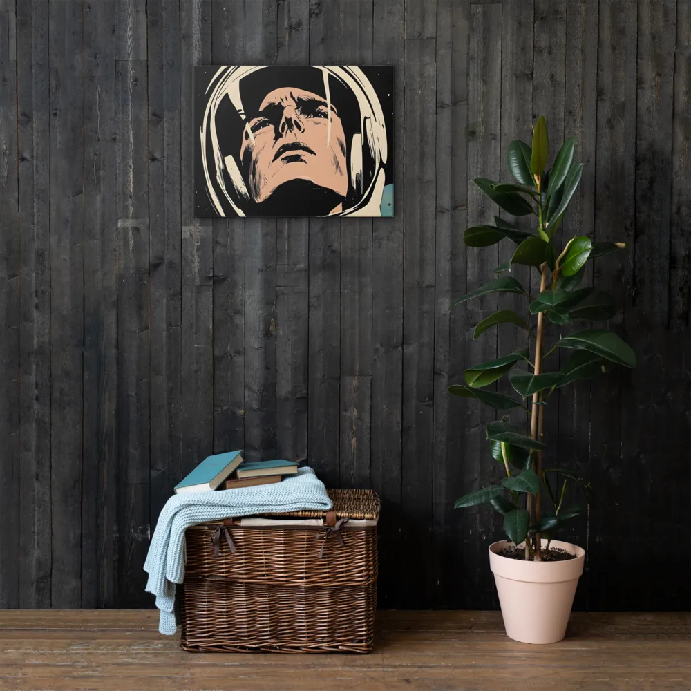 Gaze of the Astronaut | Thin Canvas | 18″×24″