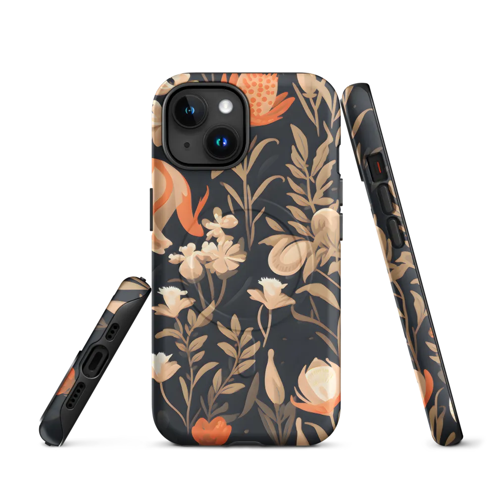 Floral Harmony: A Dance in the Dark