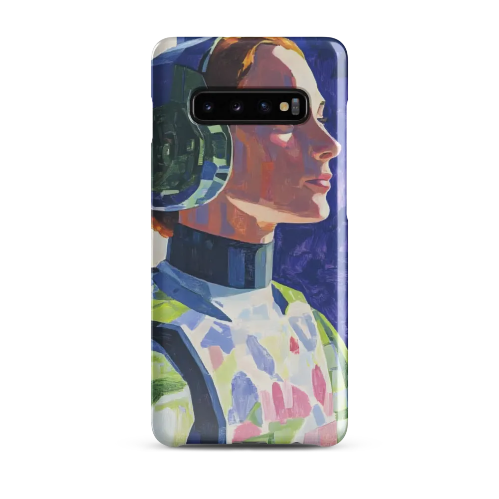 Beyond the Stars: A Contemplative Astronaut | Phone Case |  S10 Plus | Snap Case | Glossy