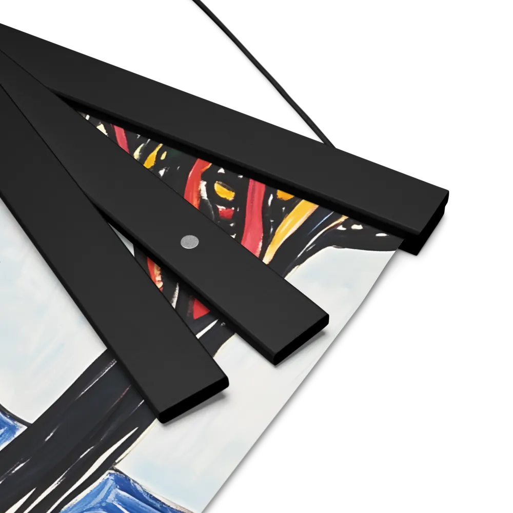 Vibrant Nature's Embrace | Poster With Black Wood Hanger | 12″×12″