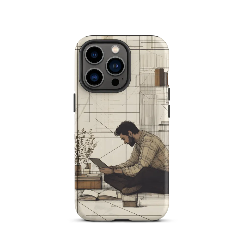 Quiet Reflections in Line | Phone Case |  13 Pro | Tough Case | Matte