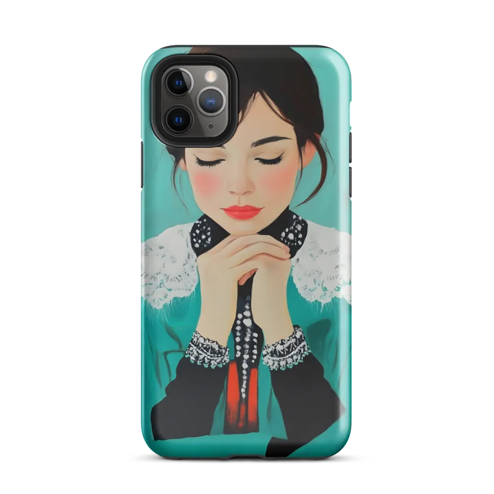 Serenity in Turquoise | Phone Case |  11 Pro Max | Tough Case | Glossy