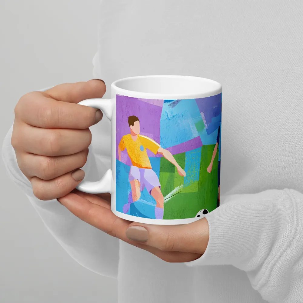 Dynamic Duel on the Field | Mug with White inside | 11 oz