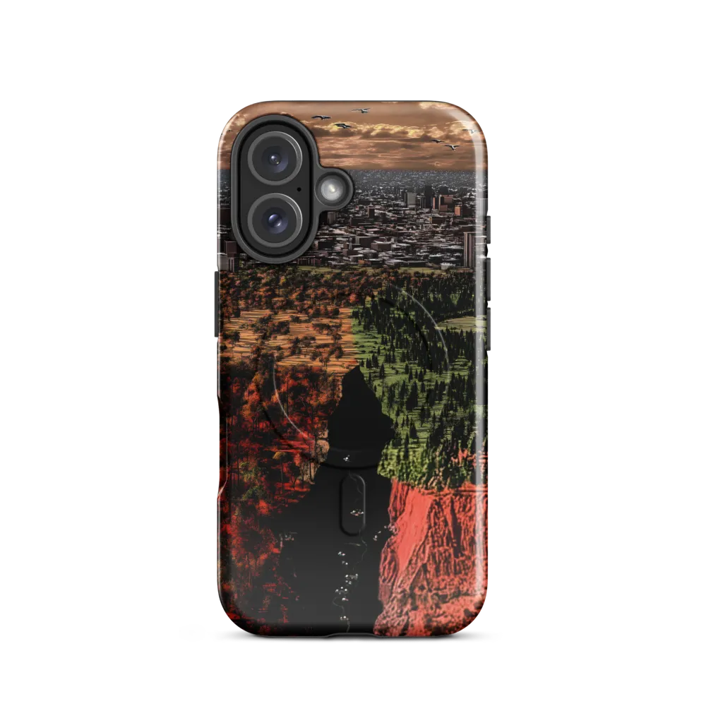 Harmony and Dissonance: A Landscape of Contrasts | Phone Case |  16 | MagSafe® Tough Case | Glossy