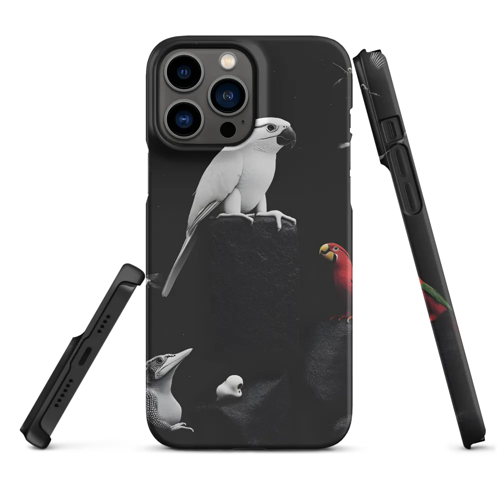 Harmony in Monochrome: A Surreal Assembly of Nature | Phone Case |  13 Pro Max | Snap Case | Matte