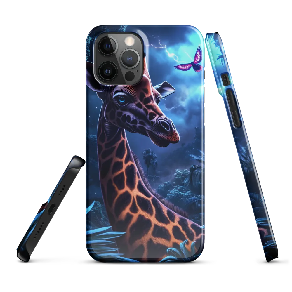 Mystical Giraffe in Twilight Jungle