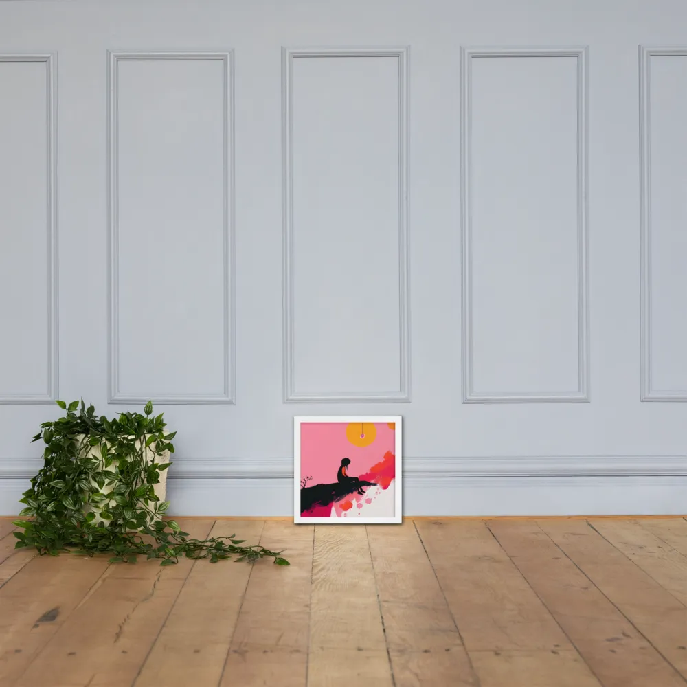Whispers of the Sun | Poster with White Frame | 12″×12″