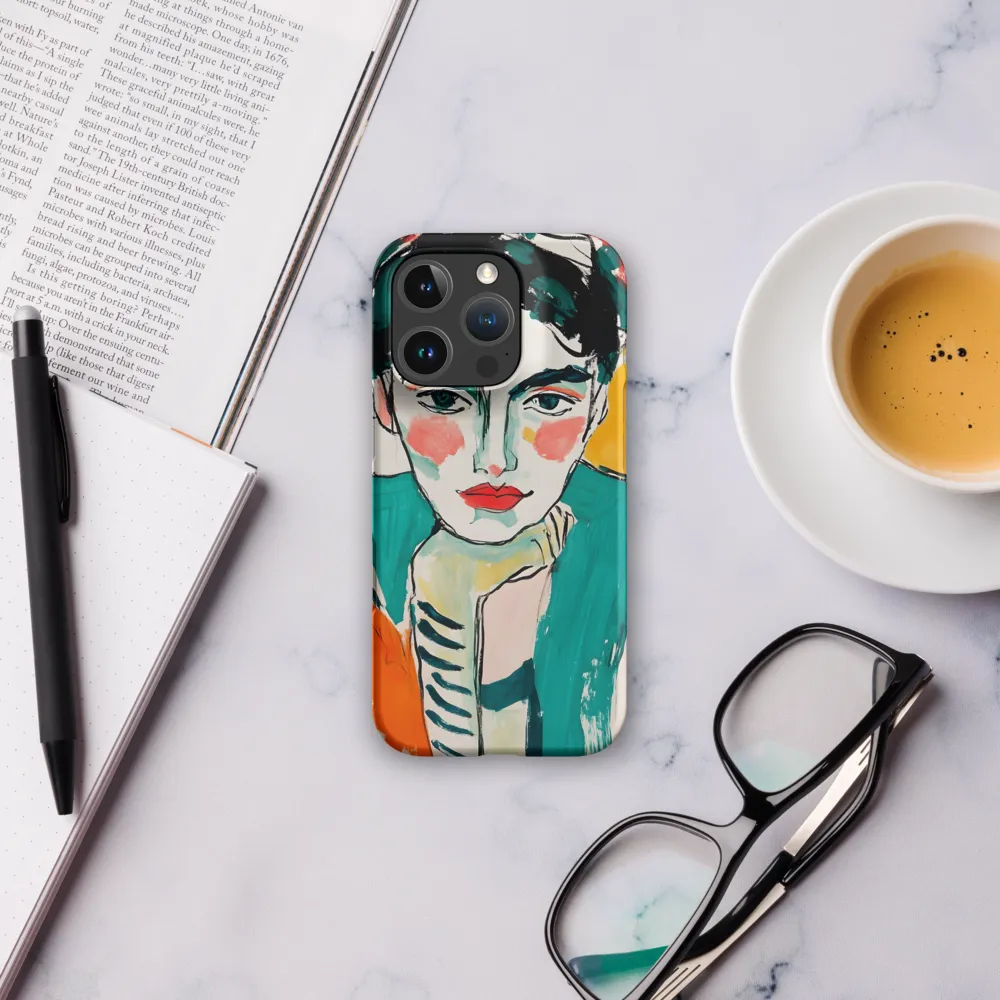 Contemplative Portrait in Bold Hues