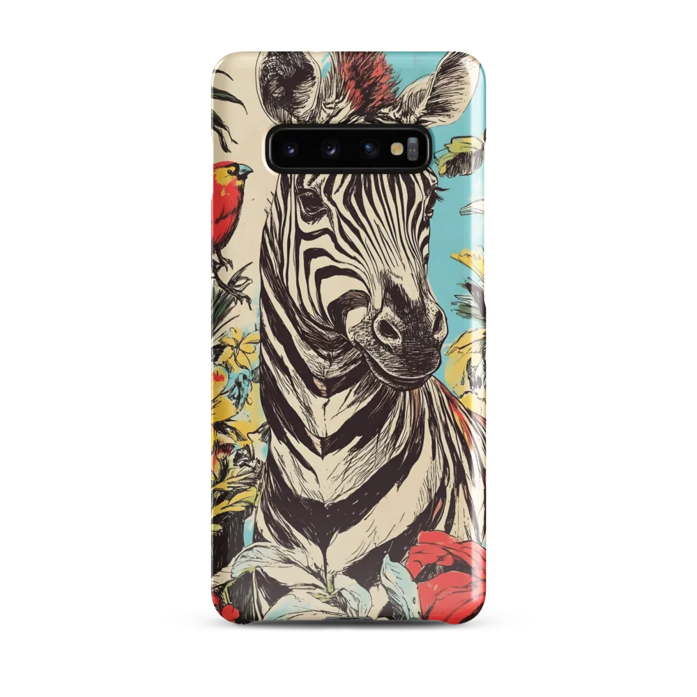 Zebra in Tropical Reverie | Phone Case |  S10 Plus | Snap Case | Glossy