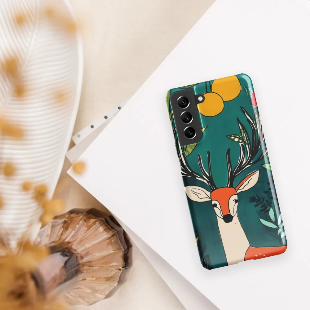 Nature's Embrace: The Majestic Deer | Phone Case |  S21 | Snap Case | Glossy