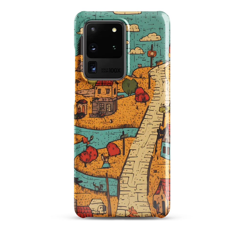 Whimsical Village Landscape