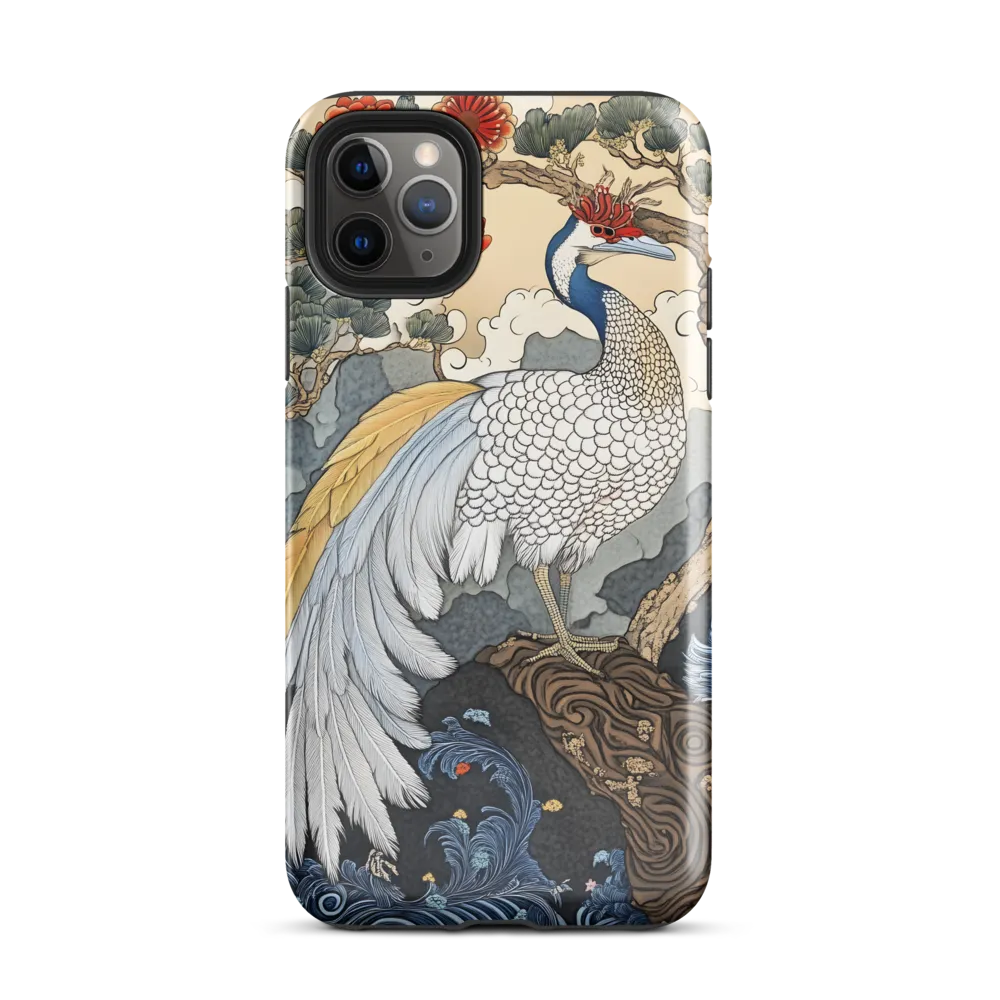 Majestic Serenity: The Ethereal Peacock | Phone Case |  11 Pro Max | Tough Case | Glossy