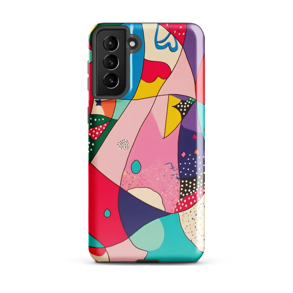 Playful Geometry in Color | Phone Case |  S21 Plus | Tough Case | Glossy