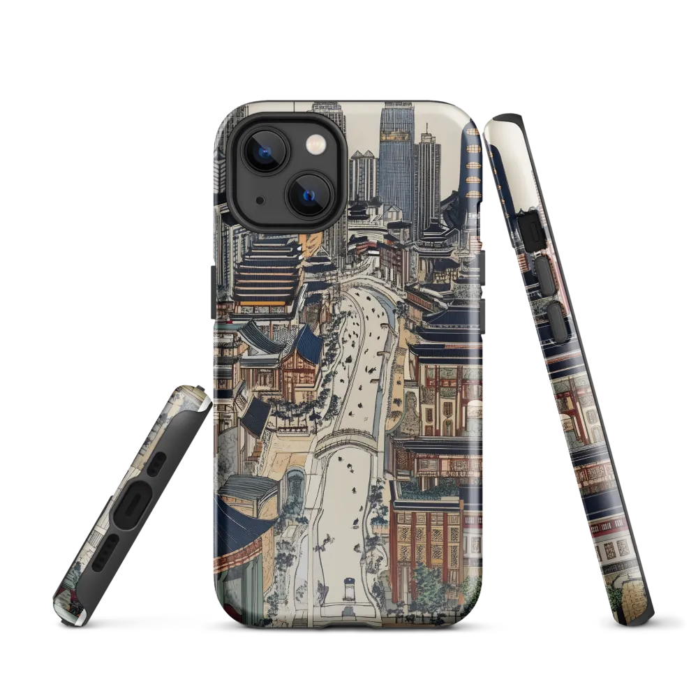 Urban Harmony: A Fusion of Tradition and Modernity | Phone Case |  13 | Tough Case | Glossy