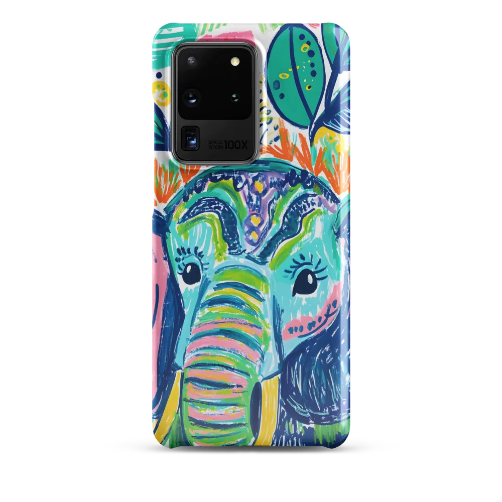 Whimsical Elephant Portrait | Phone Case |  S20 Ultra | Snap Case | Glossy