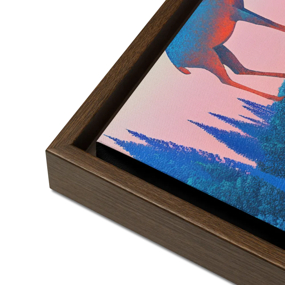 Majestic Refuge | Canvas with Brown Frame | 18″×24″