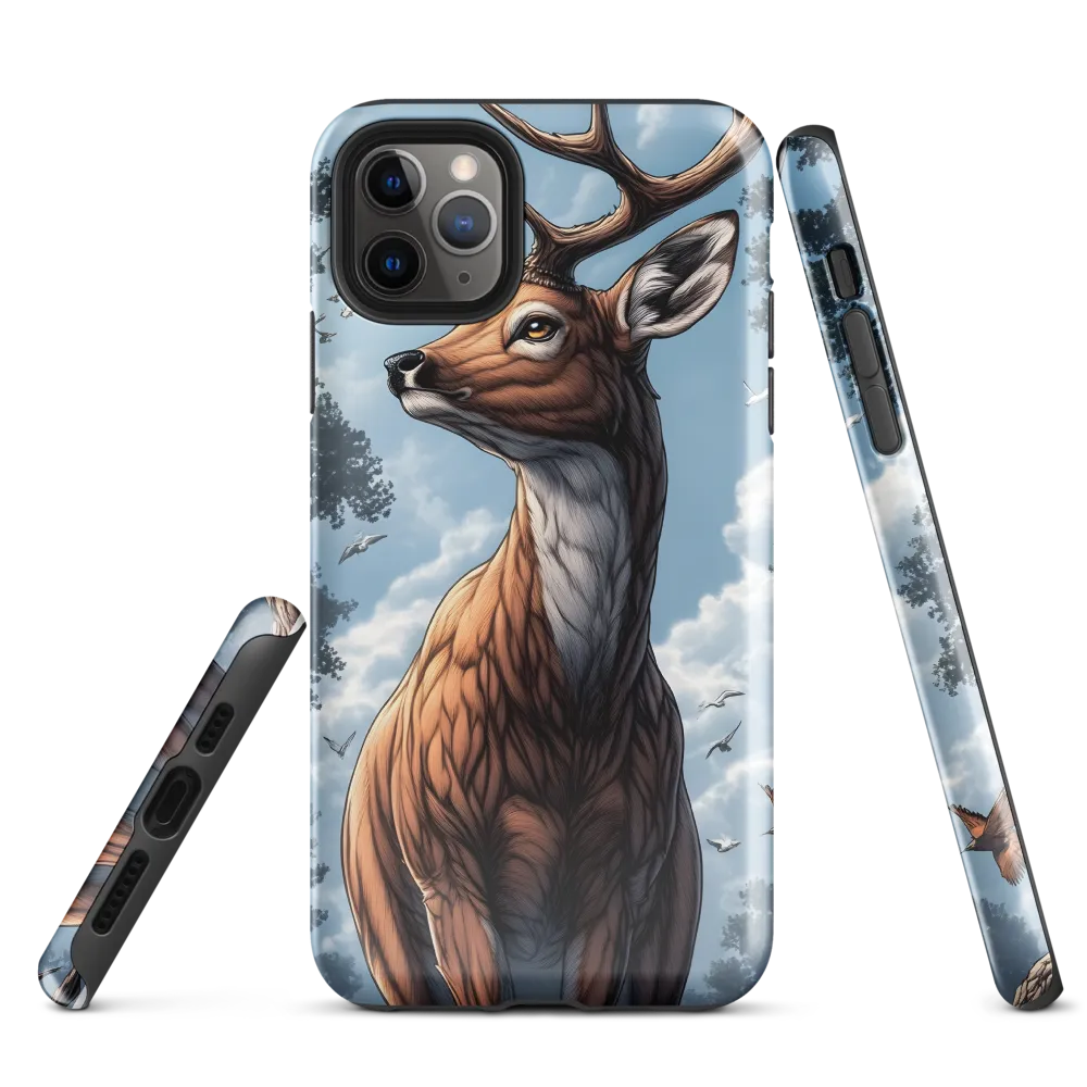 Majestic Serenity: The Deer in Nature | Phone Case |  11 Pro Max | Tough Case | Glossy