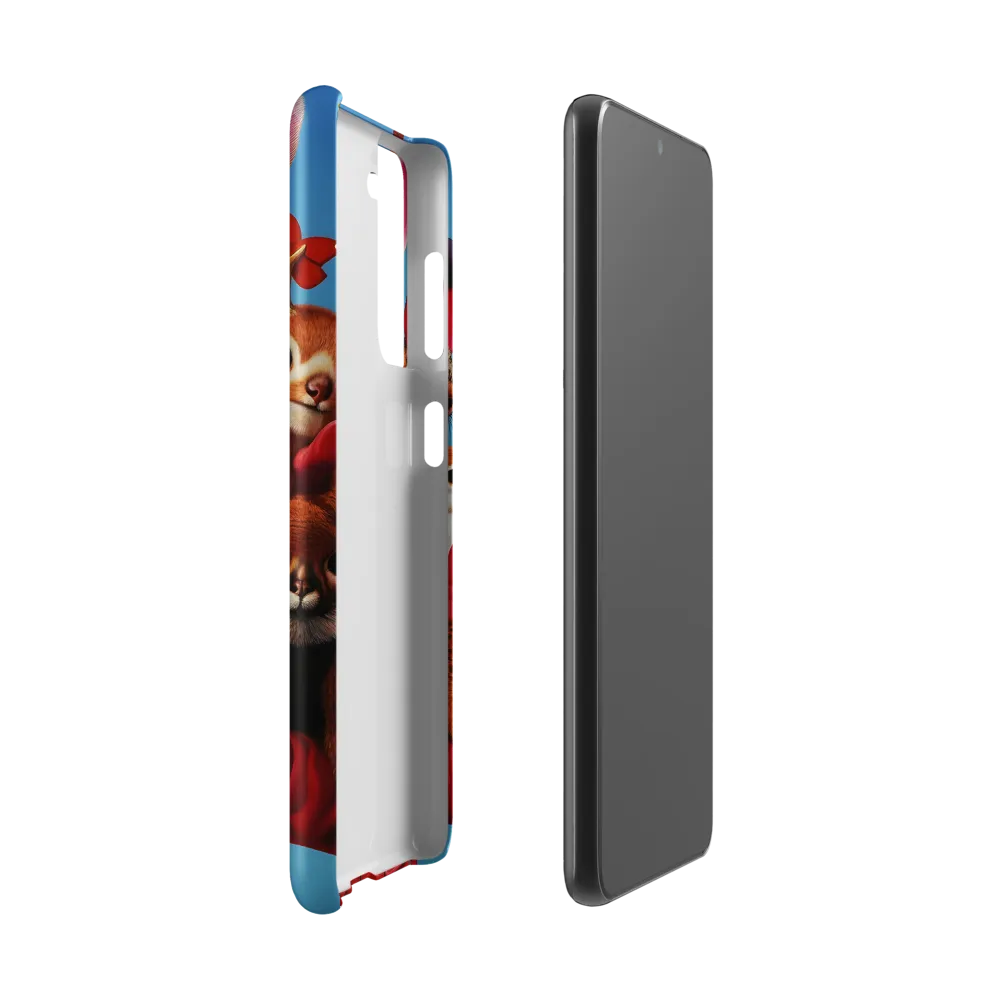 Harmony in Whimsy: A Modern Animal Ensemble | Phone Case |  S21 | Snap Case | Matte